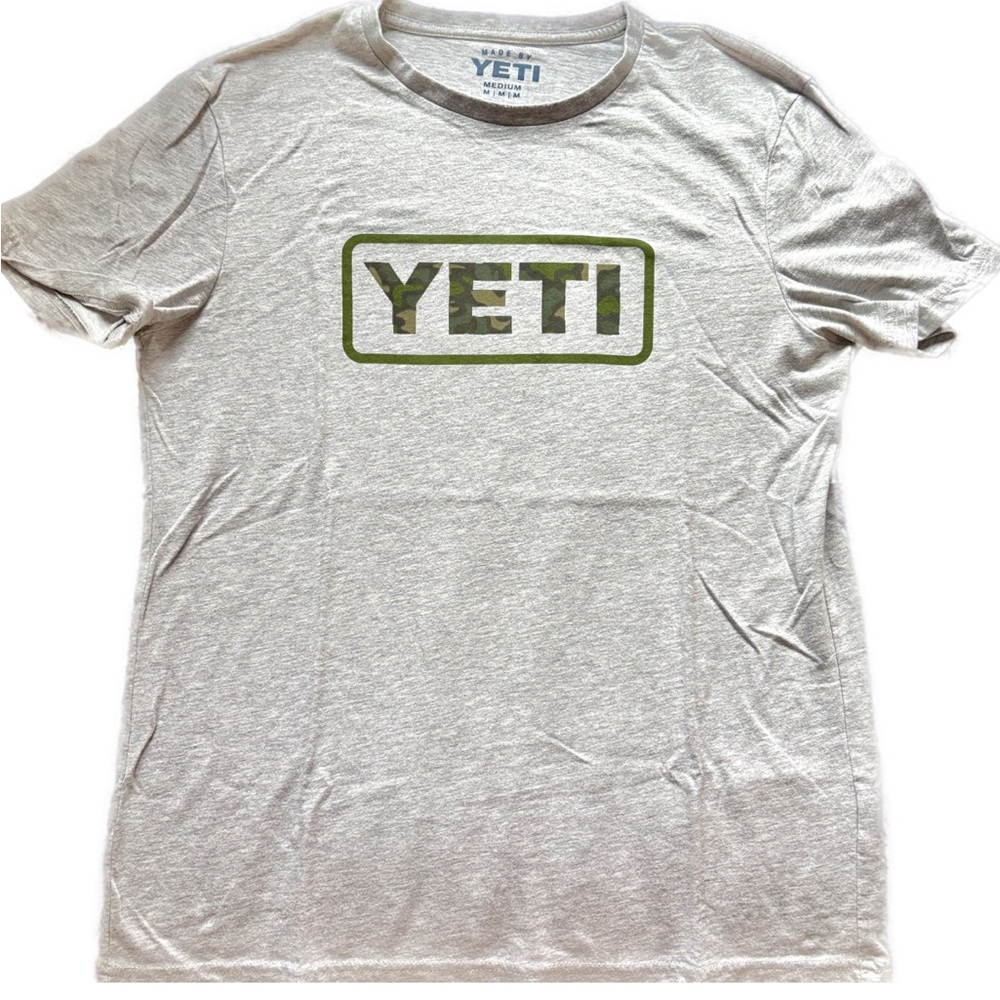 YETI Gray Men's T-Shirt